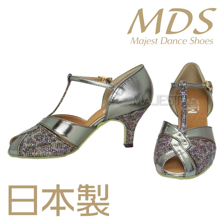 【受注生産】【予約注文】【新商品】ダンスシューズ 社交ダンス ダンスシューズ レディース MDS 日本製 ソフトクッション 女性兼用シューズ【送料無料】(YJ-K4-55-107)革 皮 made in japan 社交ダンス 靴 MAJEST マジェスト エーディーエス Ads 合同会社