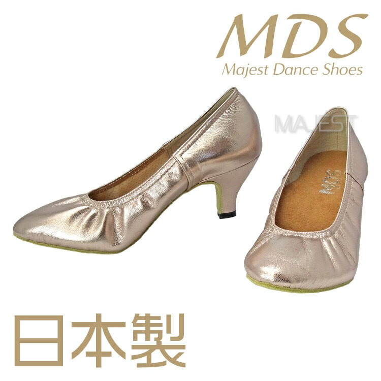 【受注生産】【予約注文】社交ダンス シューズ ダンスシューズ レディース MDS 日本製 ソフトクッション 女性 モダン スタンダード シューズ【送料無料】(YJ-M-63)革 皮 本革 made in japan 社交ダンス 靴 MAJEST マジェスト エーディーエス合同会社