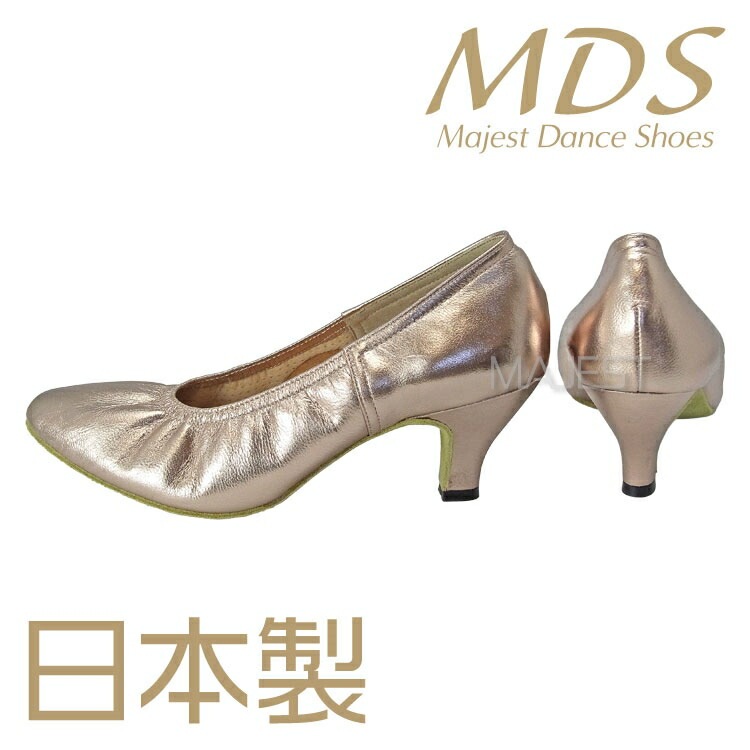 【受注生産】【予約注文】社交ダンス シューズ ダンスシューズ レディース MDS 日本製 ソフトクッション 女性 モダン スタンダード シューズ【送料無料】(YJ-M-63)革 皮 本革 made in japan 社交ダンス 靴 MAJEST マジェスト エーディーエス合同会社