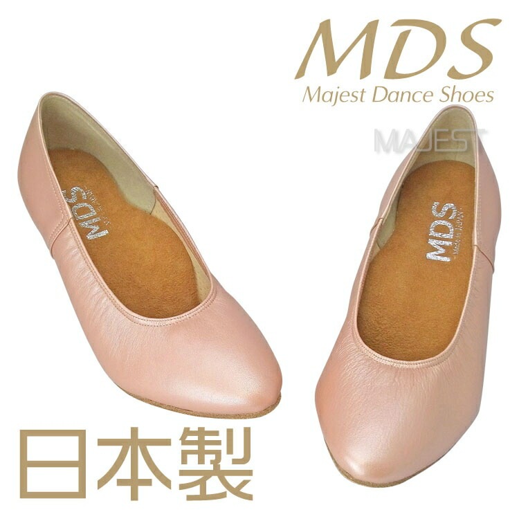【受注生産】【予約注文】社交ダンス シューズ ダンスシューズ レディース 日本製 MDS ソフトクッション 女性 モダン スタンダード シューズ【送料無料】(YJ-M-89) 革 皮 made in japan 社交ダンス 靴 MAJEST マジェスト エーディーエス 合同会社