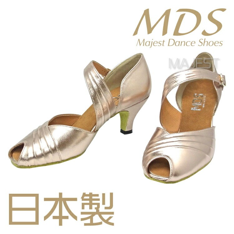 【受注生産】【予約注文】社交ダンス シューズ レディース MDS 日本製 ソフトクッション 女性 兼用シューズ【送料無料】(YJ-K1-63)おすすめ made in japan 社交ダンス 靴 レディース MAJEST マジェスト ダンスシューズ エーディーエス 合同会社
