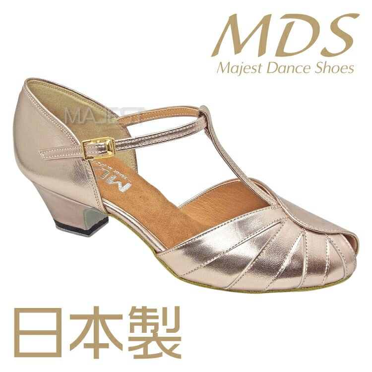 【受注生産】【予約注文】社交ダンス シューズ ダンスシューズ レディース MDS 日本製 ソフトクッション 女性 兼用 シューズ【送料無料】(YJ-K3-63-63)革 皮 made in japan 社交ダンス 靴 MAJEST マジェスト エーディーエス 合同会社
