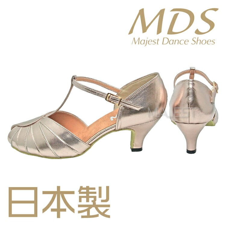 【受注生産】【予約注文】社交ダンス シューズ ダンスシューズ レディース MDS 日本製 ソフトクッション 女性 兼用 シューズ【送料無料】(YJ-K3-63-63)革 皮 made in japan 社交ダンス 靴 MAJEST マジェスト エーディーエス 合同会社