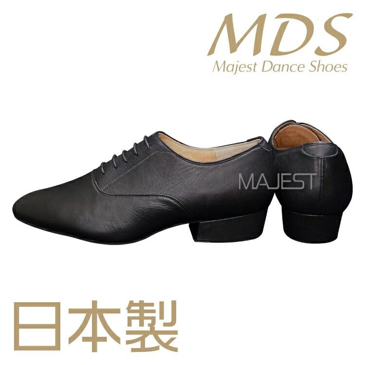 【受注生産】【予約注文】社交ダンス シューズ ダンスシューズ メンズ MDS 日本製 ソフトクッション 男性 LS 兼用シューズ【送料無料】(YJ-MK-30-09)おすすめ 本革 本皮 made in japan 社交ダンス 靴 MAJEST マジェスト エーディーエス 合同会社