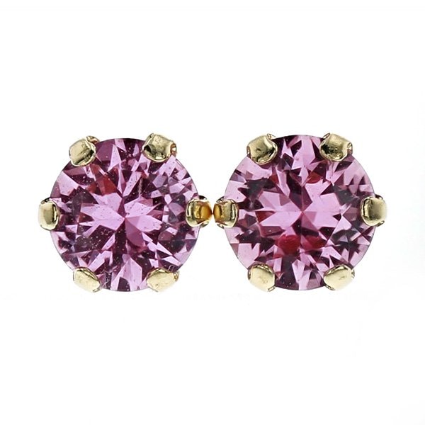 ピンクサファイア ピアス 0.2～1ctup(Total) ラウンドカット 18金 エメットジュエリー 保証書付【R】