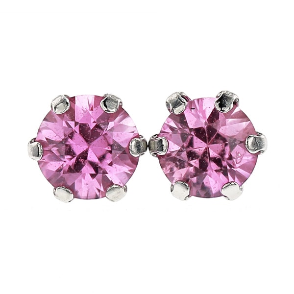 ピンクサファイア ピアス 0.2～1.1ctup(Total) ラウンドカット プラチナ エメットジュエリー 保証書付【R】