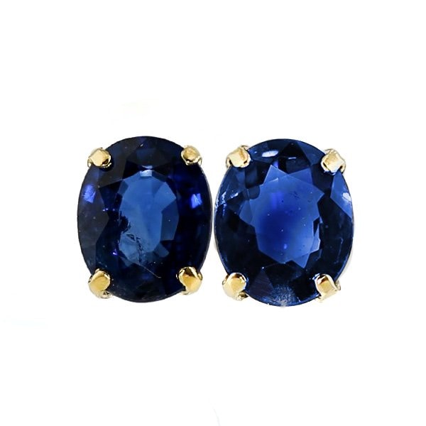 サファイア ピアス 0.70ct(Total)～ オーバルミックスカット 18金 エメットジュエリー 保証書付【R】