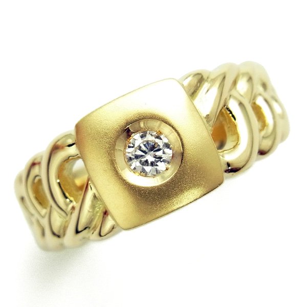 喜平 ダイヤモンド メンズリング 0.22ct SI2～I1クラス-D～Hクラス 18金 エメットジュエリー 保証書付[03mr]【R】