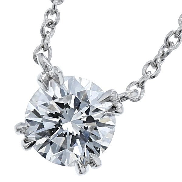 【新価格】ハリーウィンストン ラウンド・ソリティア・ペンダント【中古】HARRY WINSTON0.75ct VVS1-D プラチナ GIA鑑定書付【SSP】