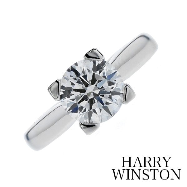 ハリーウィンストン HW リング【中古】 HARRY WINSTON 1.11ct VS1-E-3EXCELLENT プラチナ GIA鑑定書付【SSP】