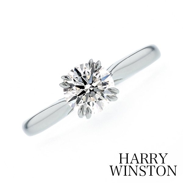 ハリーウィンストン HARRY WINSTON ラウンド・ソリティア・リング【中古】0.58ct VS1-F-3EXCELLENT プラチナ GIA鑑定書付【SSP】