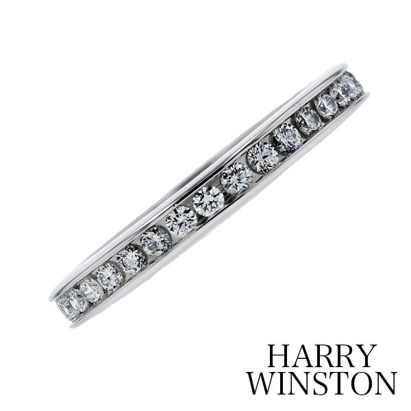 ハリーウィンストン ラウンド チャネルセット リング【中古】HARRY WINSTON プラチナ エメットジュエリー保証書付【SSP】