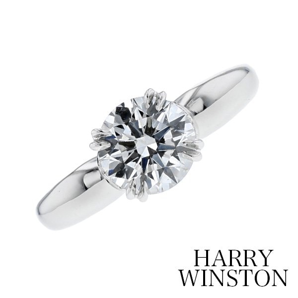 ハリーウィンストン キャリクス リング【中古】HARRY WINSTON 1.05ct VVS1-F-3EXCELLENT プラチナ GIA鑑定書付【SSP】