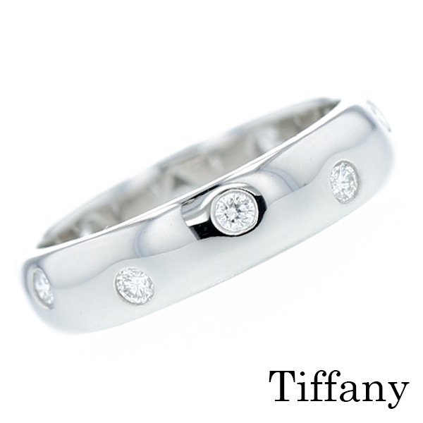 ティファニー TIFFANY & CO. / ドッツ リング【中古】 プラチナ エメットジュエリー 保証書付 【SP】