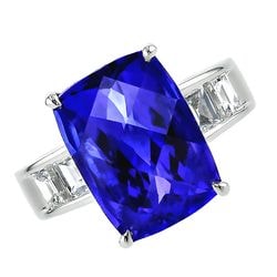タンザナイト リング 11ct プラチナ 第三者機関 鑑別書付 【R】