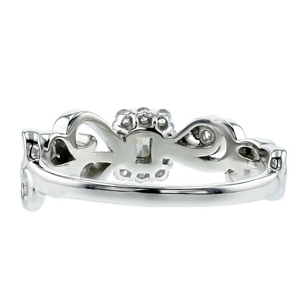 カメレオン グリーンダイヤモンド リング 0.102ct SI2-FANCY