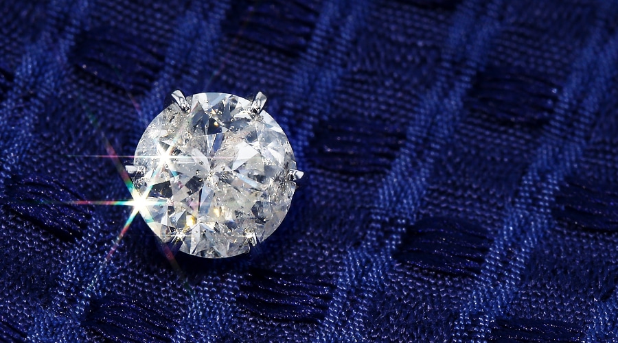 ソラ片耳　天然ダイヤピアス　中央宝石研究所ソーティング付き ダイヤモンド ピアス 片耳用 2ct I1 I POOR プラチナ 中央宝石
