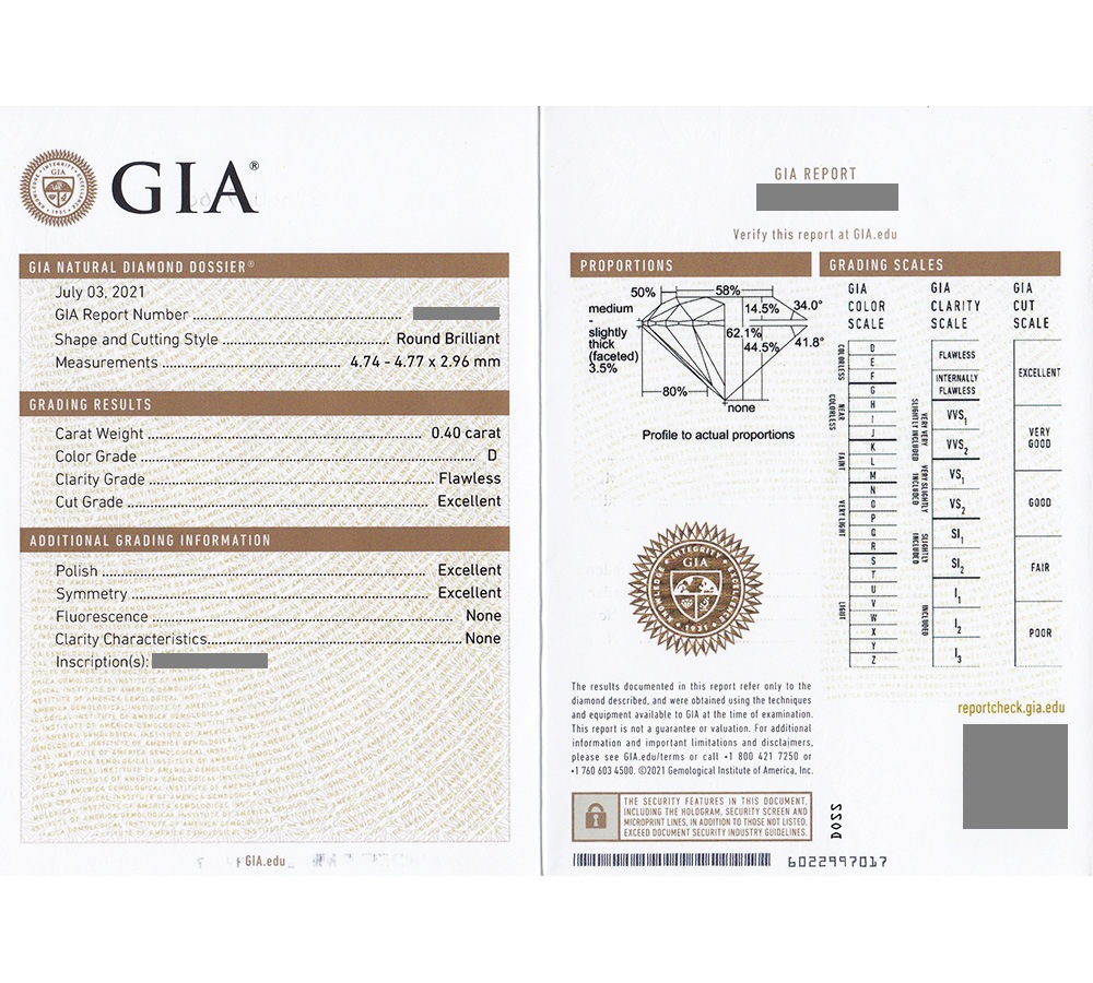 ダイヤモンド ルース 0.40ct FL-D-3EXCELLENT GIA 鑑定書付 【SSP ...