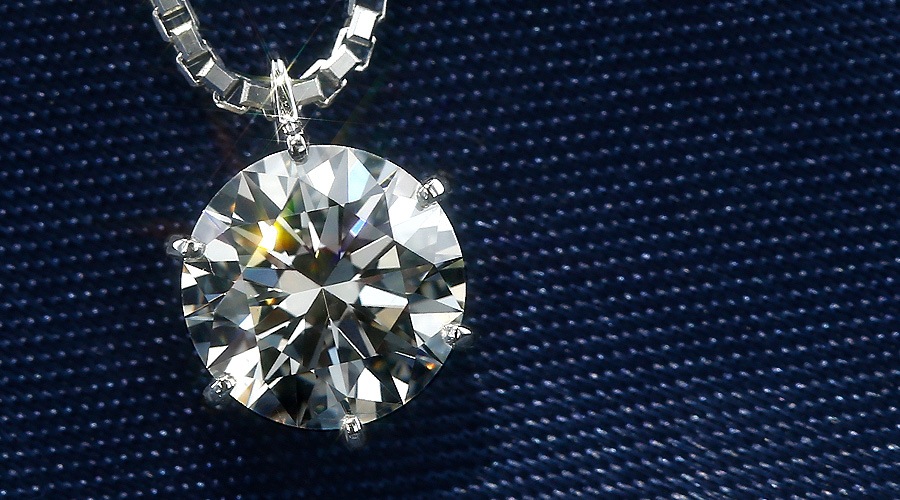ダイヤモンド ネックレス 一粒 1.2ct L VS1 3EX H&C プラチナ 中央宝石