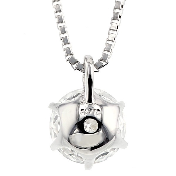 ダイヤモンド ネックレス 一粒 0.722ct E SI2 3EX H&C プラチナ 中央 