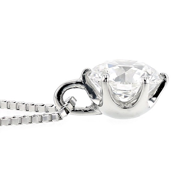 ダイヤモンド ネックレス 一粒 0.722ct E SI2 3EX H&C プラチナ 中央 