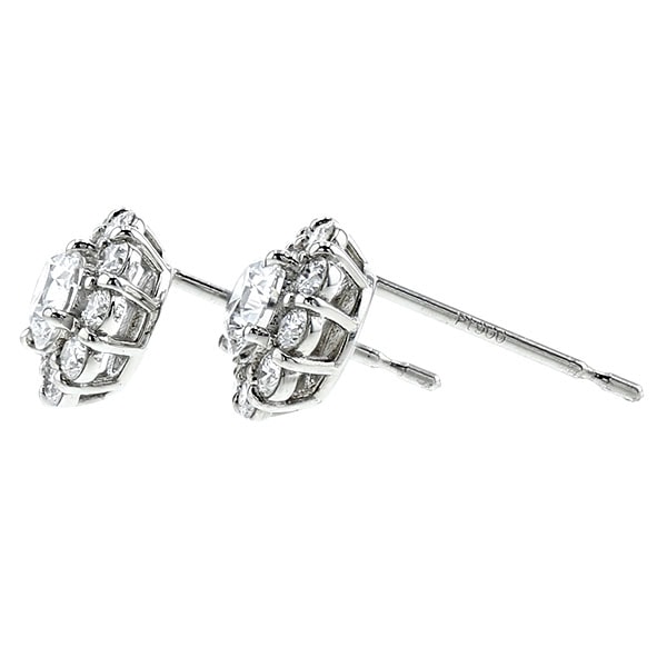 ダイヤモンド ピアス 0.5ct(Total) D IF 3EX H&C プラチナ 中央宝石