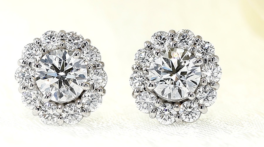 ダイヤモンド ピアス 0.5ct(Total) D IF 3EX H&C プラチナ 中央宝石