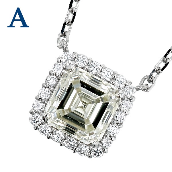 ダイヤモンド ネックレス 1ct SI1～2 M～VERY LIGHT YELLOW プラチナ