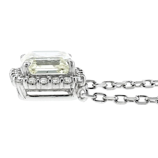 ダイヤモンド ネックレス 1ct SI1～2 M～VERY LIGHT YELLOW プラチナ
