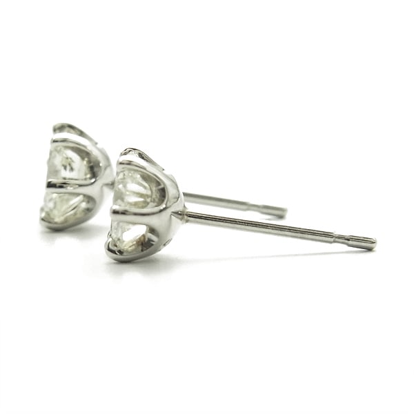 ダイヤモンド ピアス 一粒 0.6ct(Total) G～H VS2 3EX H&C プラチナ