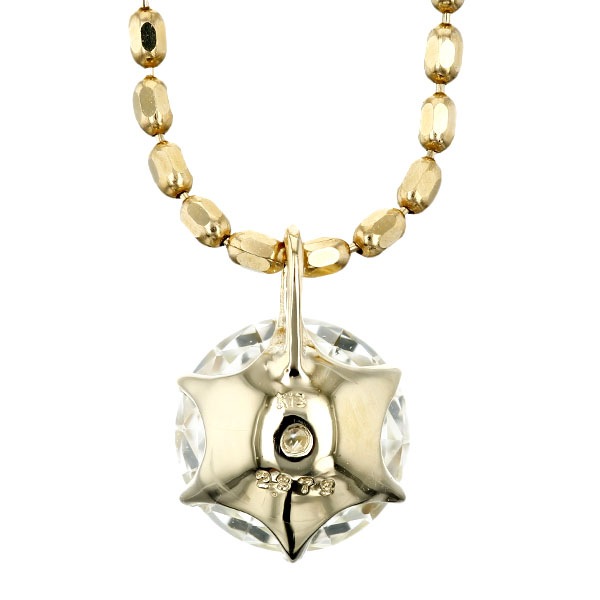 ダイヤモンド ネックレス 一粒 2.3ct VERY LIGHT YELLOW SI1 3EX H&C