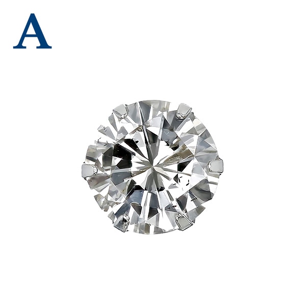 ダイヤモンド ピアス 片耳用 一粒 0.5～0.6ct L～M(FAINT BROWN) VS1