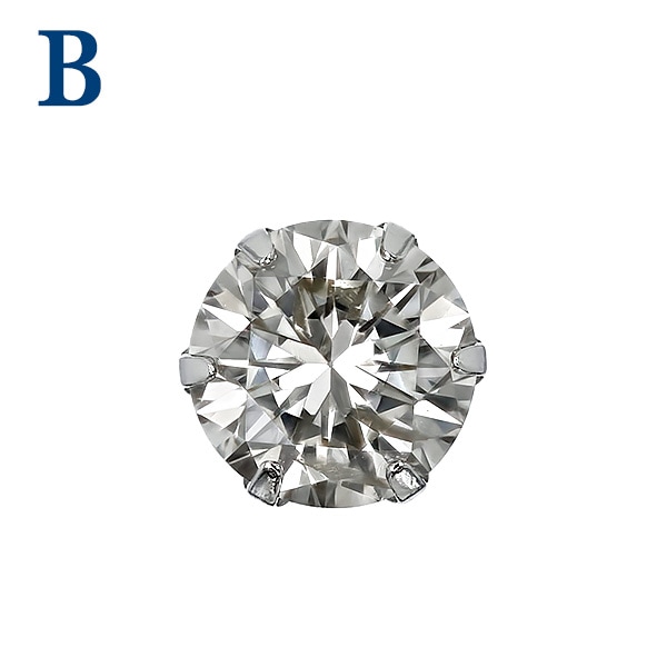 ダイヤモンド ピアス 片耳用 一粒 0.5～0.6ct L～M(FAINT BROWN) VS1