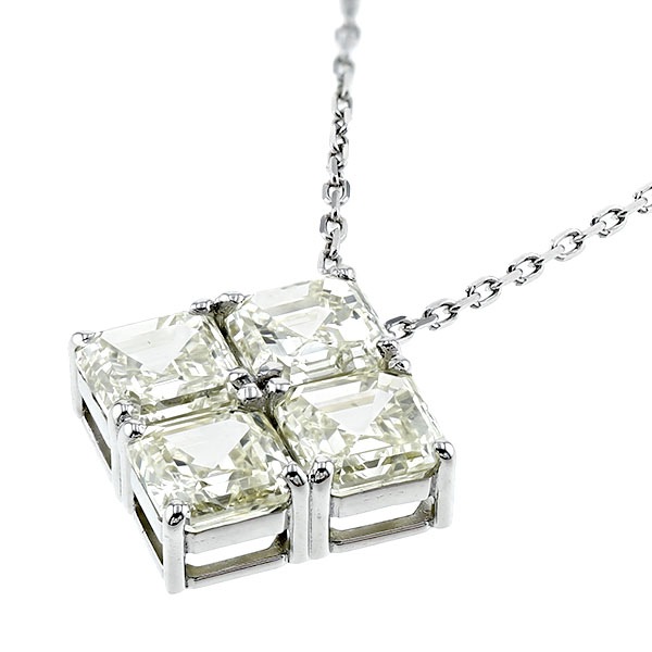 ダイヤモンド ネックレス 4ct(Total) VERY LIGHT YELLOW VS1～SI1