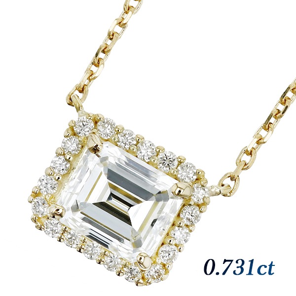 スクリューネックレス　金　K18 エメラルド　ダイヤモンド ビズー公式】エメラルド ダイヤモンド PT K18(18金) ネックレス