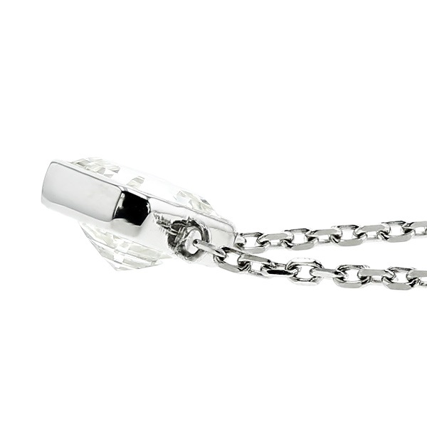 ダイヤモンド ネックレス 一粒 1.2ct L SI1 エメラルドカット フクリン