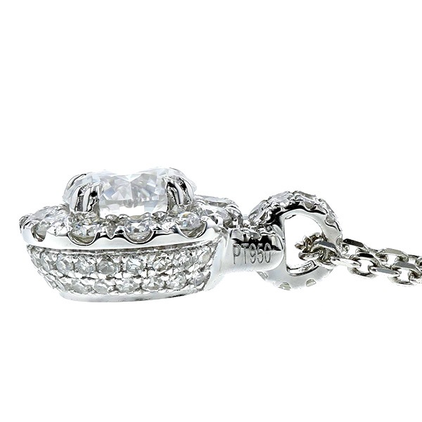 ダイヤモンド ネックレス 0.50ct D IF 3EX / 脇石0.40ct(Total 