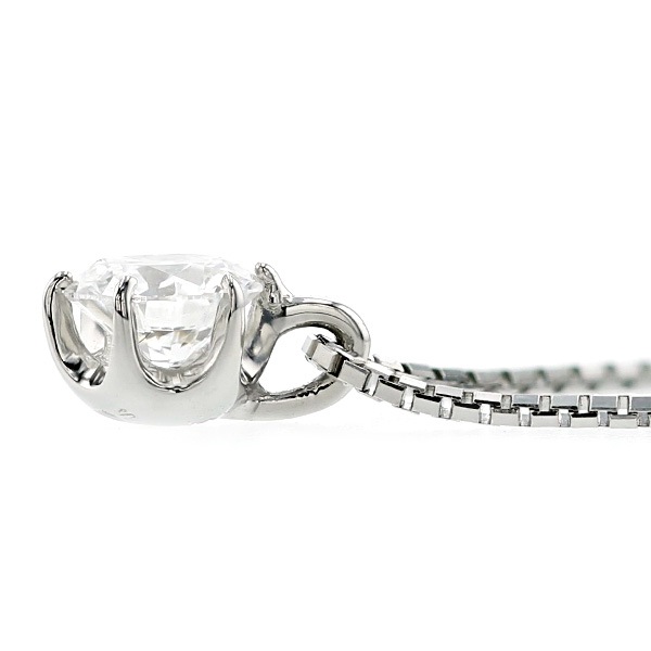 ダイヤモンド ネックレス 一粒 0.2ct D FL 3EX プラチナ GIA 鑑定書付