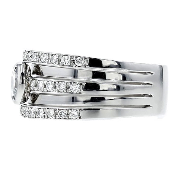 ダイヤモンド リング 0.5ct D VVS2 3EX H&C プラチナ 中央宝石研究所