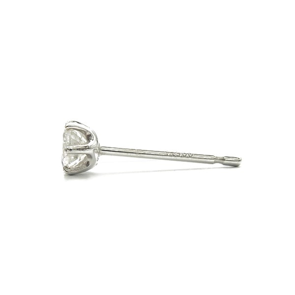 ダイヤモンド ピアス (片耳用) 一粒 0.2ct D FL 3EX プラチナ GIA 鑑定