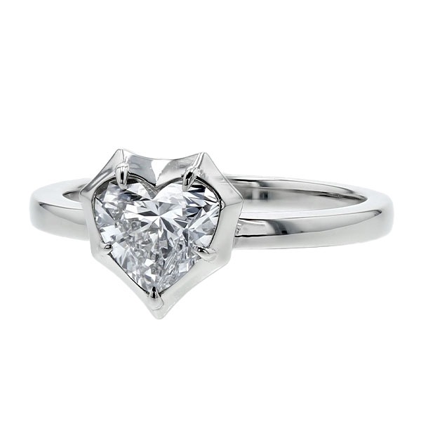 ダイヤモンド リング 1ct D FL ハート ブリリアント カット プラチナ ダイヤモンド リング 1ct D FL ハート ブリリアント カット プラチナ