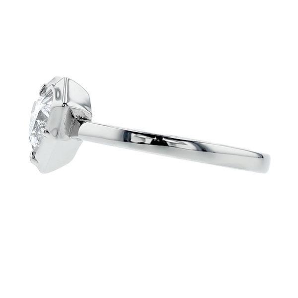 ダイヤモンド リング 1ct D FL ハート ブリリアント カット プラチナ