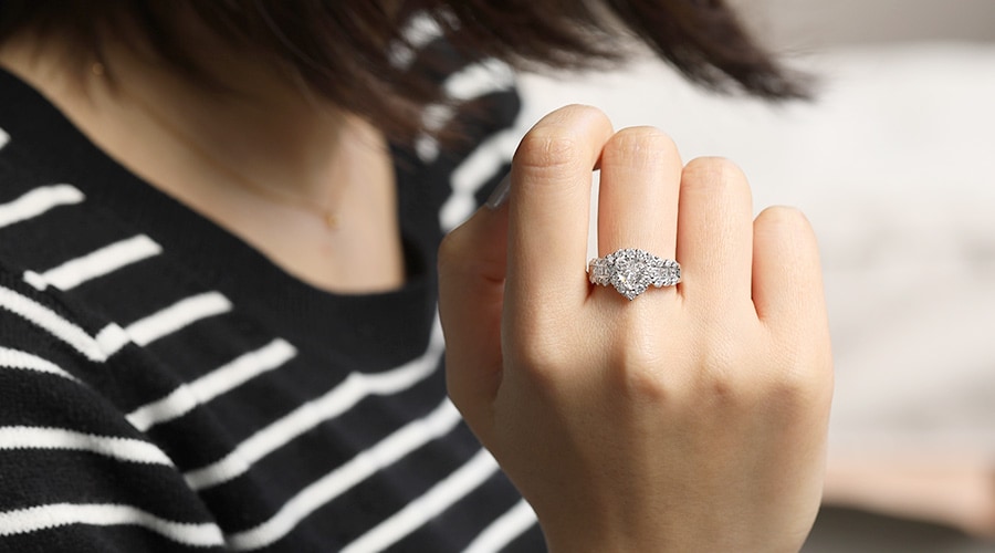 ダイヤモンド リング 1.03ct D IF トリリアントカット プラチナ