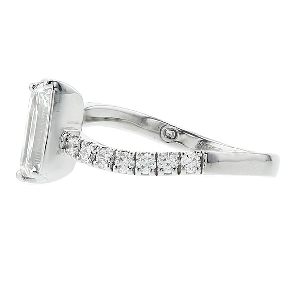 ダイヤモンド リング 1.5ct H VS2 フレームカット プラチナ GIA 鑑定