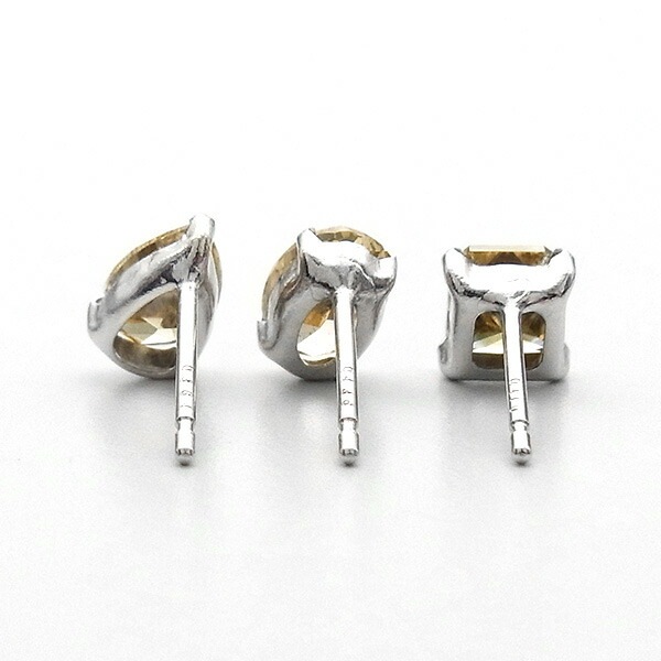 片耳用 ダイヤモンド ピアス 0.3～0.4ct VS～SIクラス-FANCY