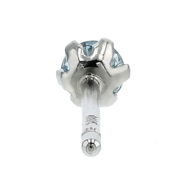PY042 VVSクラス！！極上良質天然ブルーダイヤモンドピアス　片方のみ PY042 VVSクラス！！極上良質天然ブルーダイヤモンドピアス 片方