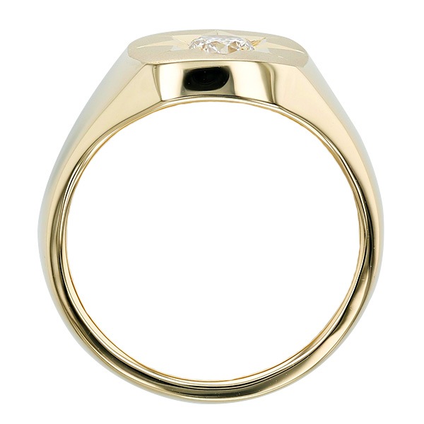 K18リング 18金 三味印台 ダイヤ 0.5ct 五光留 6匁 指輪 高密度 鍛造 たんぞう 記念日 ギフト メンズ エメット ジュエリーがお届けするギフト クリスマス特別企画