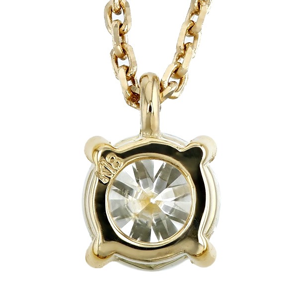 ダイヤモンド ネックレス 一粒 0.3ct G VVS1~VVS2 3EX H&C 18金 中央宝石研究所 鑑定書付 【R】