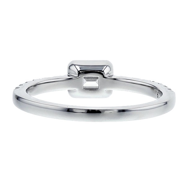 ダイヤモンド リング 0.5ct E VVS2 エメラルドカット プラチナ 中央