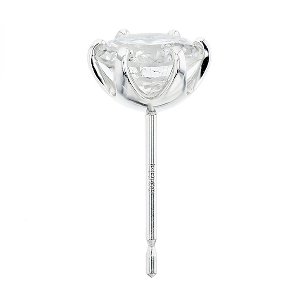 ダイヤモンド ピアス 片耳用 一粒 1.5ct I2 G GOOD プラチナ 中央宝石